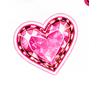 Pink gem heart