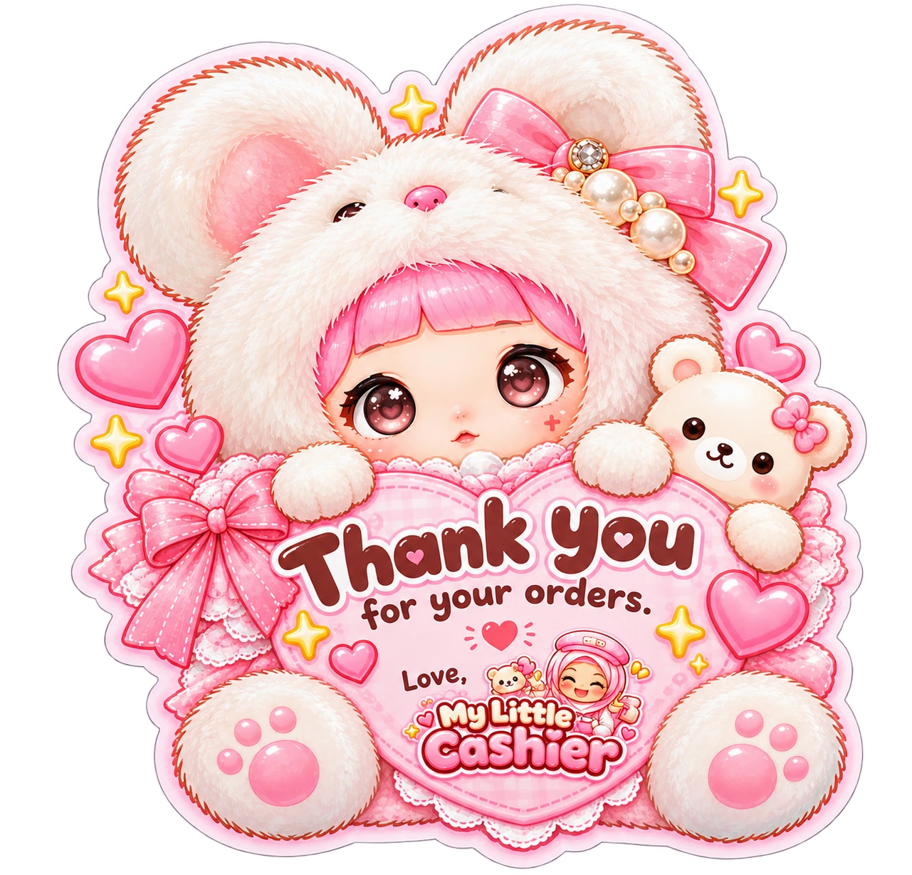 Free thank-you card add-on